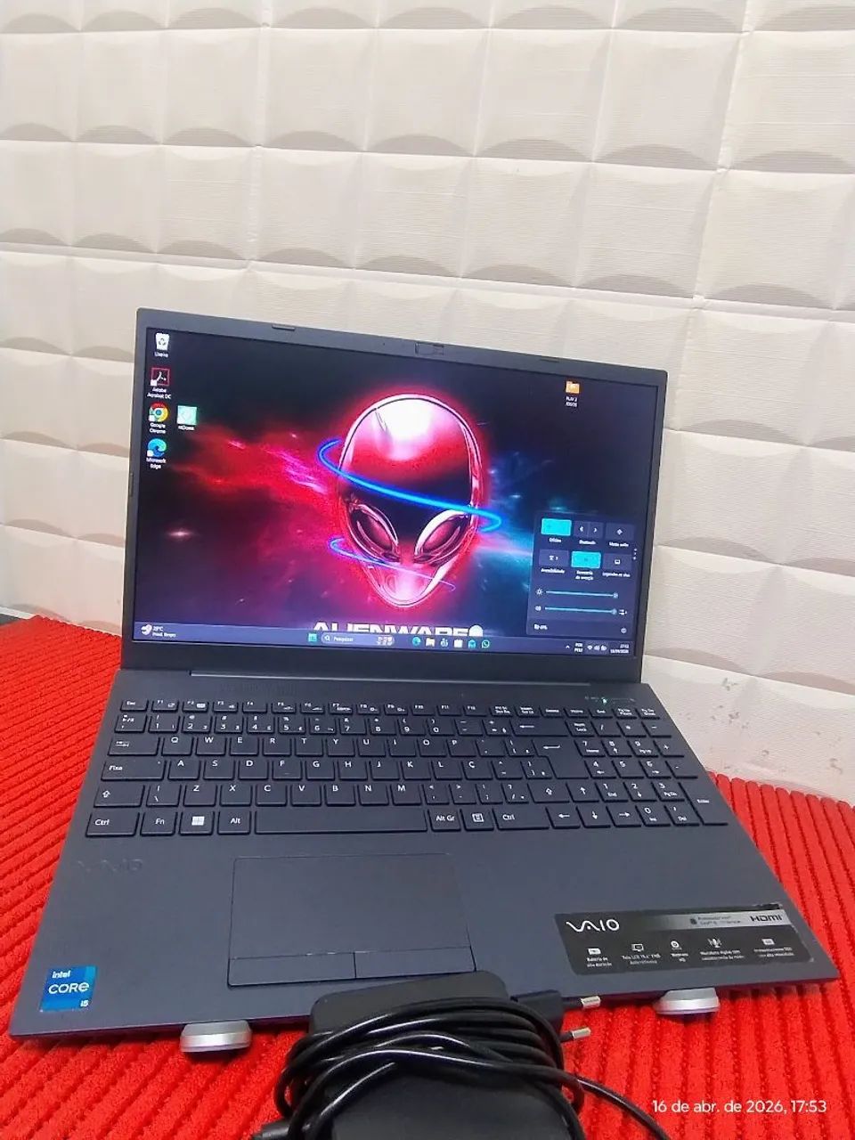 Notebook Sony vaio core i5 11 geração 3.60ghz 8gb 256gb ssd Com