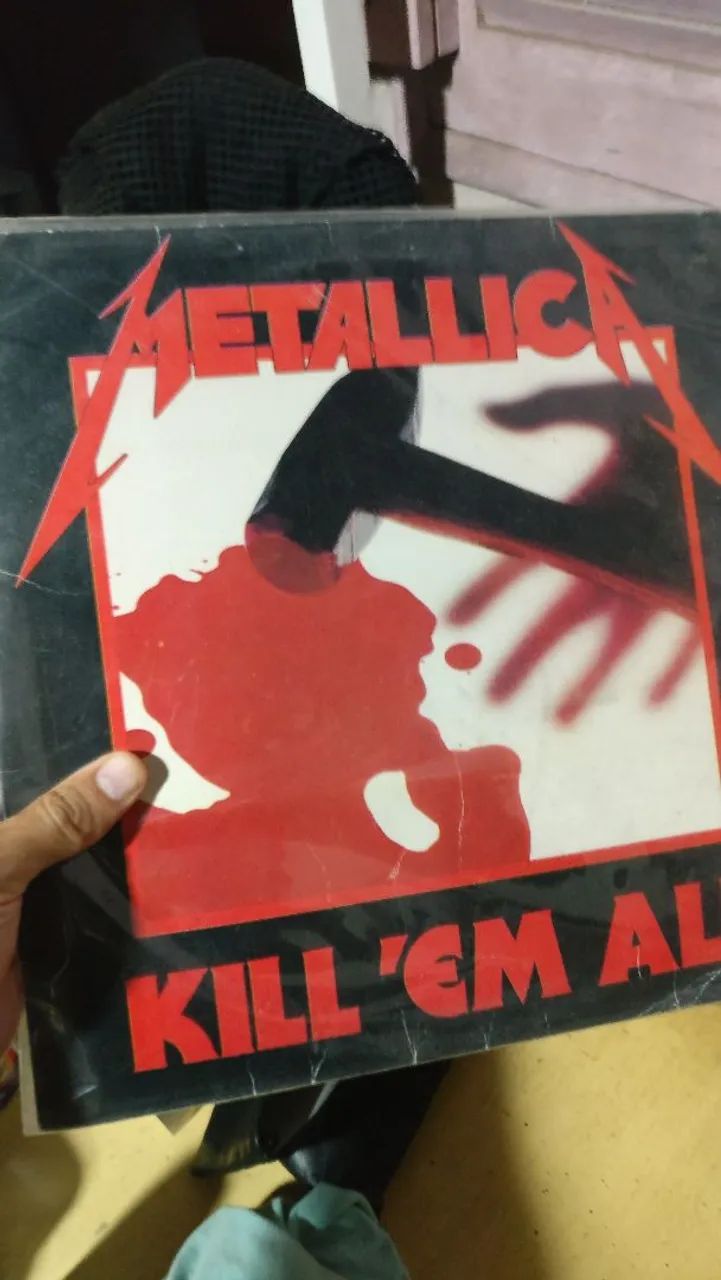 Disco de vinil Metallica kill e'm ALL primeiro álbum do Metallica.