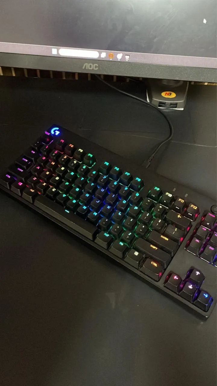 Teclado gpro logitech, usado, aceito propostas - Foto 3