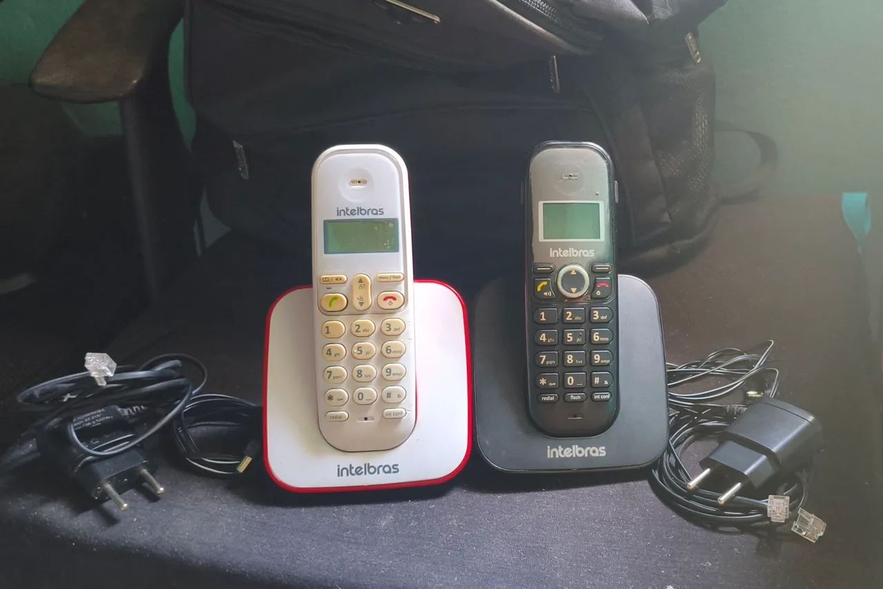 Kit 2 telefones Intelbras fixo sem fio 
