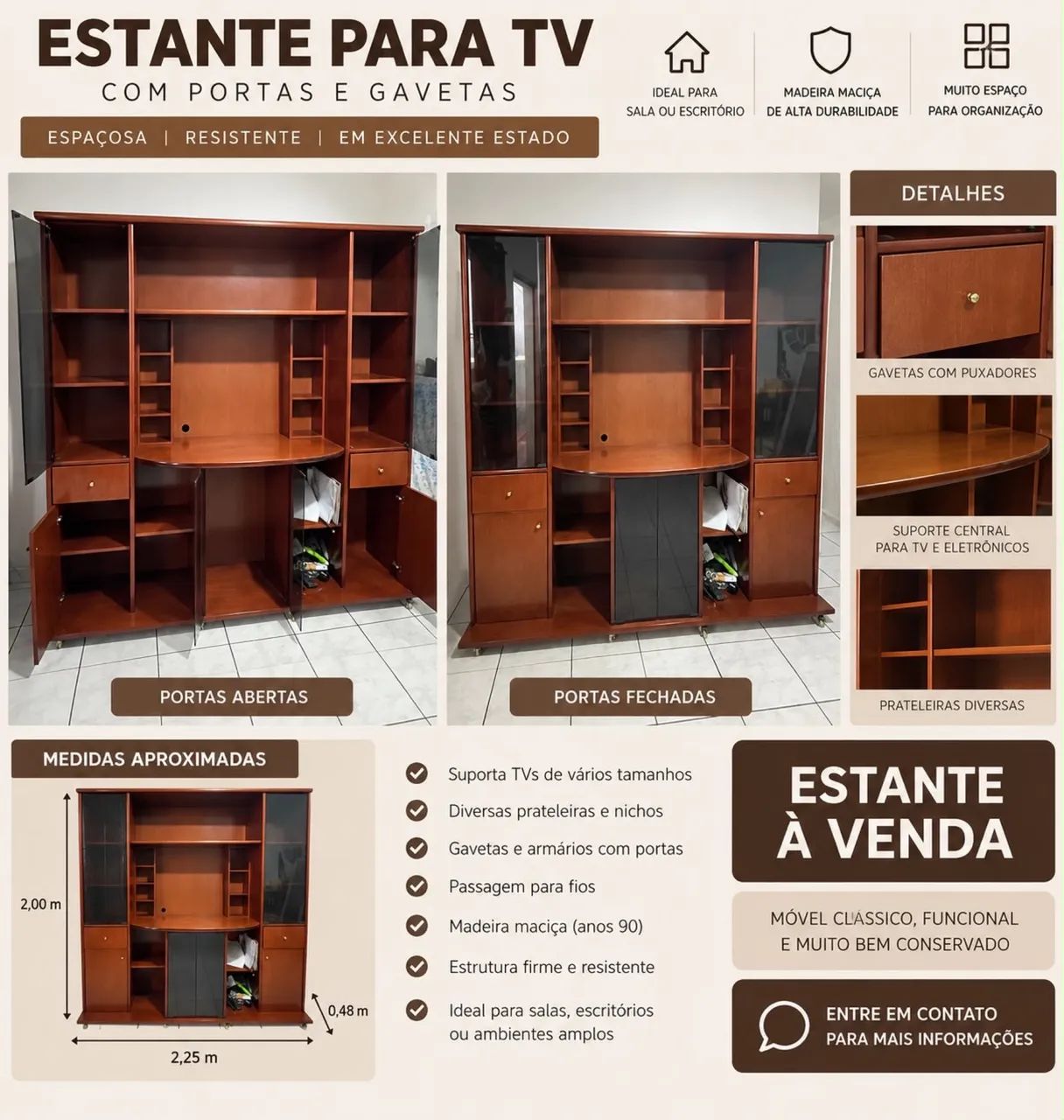 Estante de Madeira 