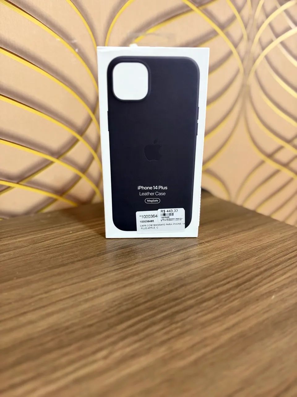 Capa iPhone 14 Plus original Apple de couro 