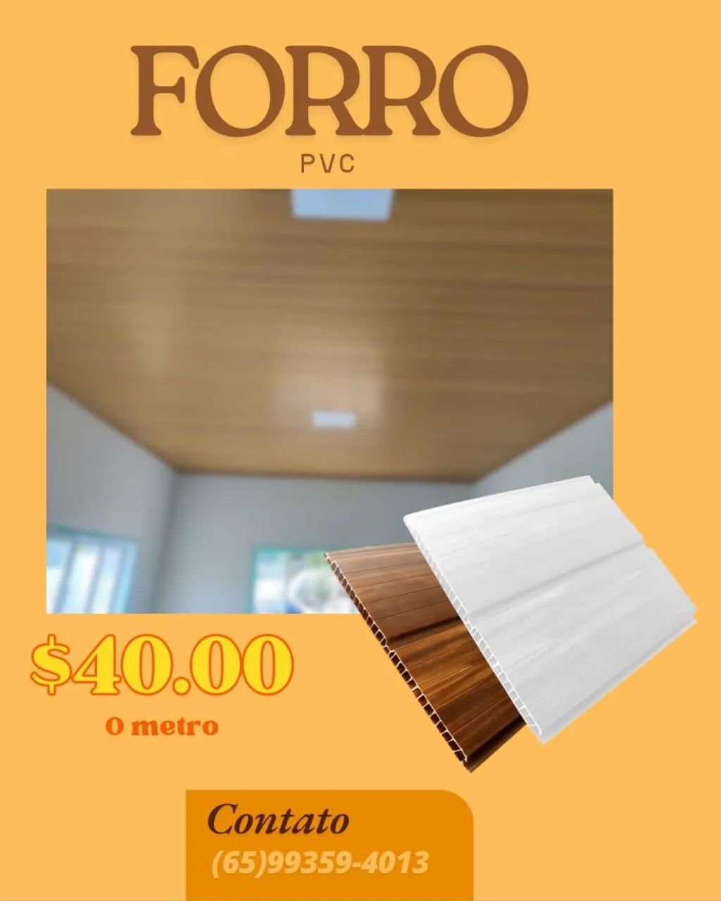 Forro de pvc 
