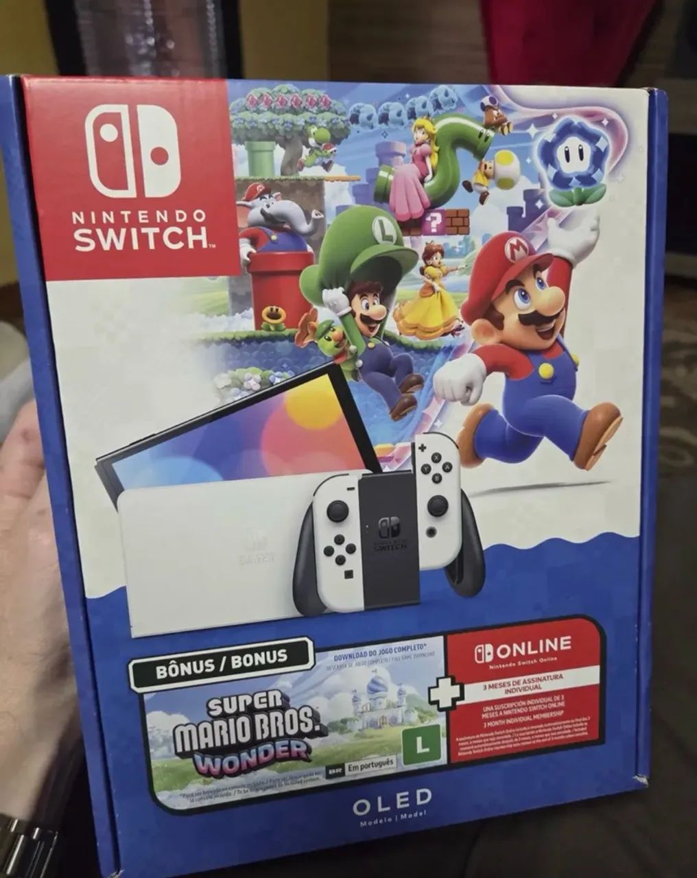 Nintendo switch oled na caixa  *um mês de uso*