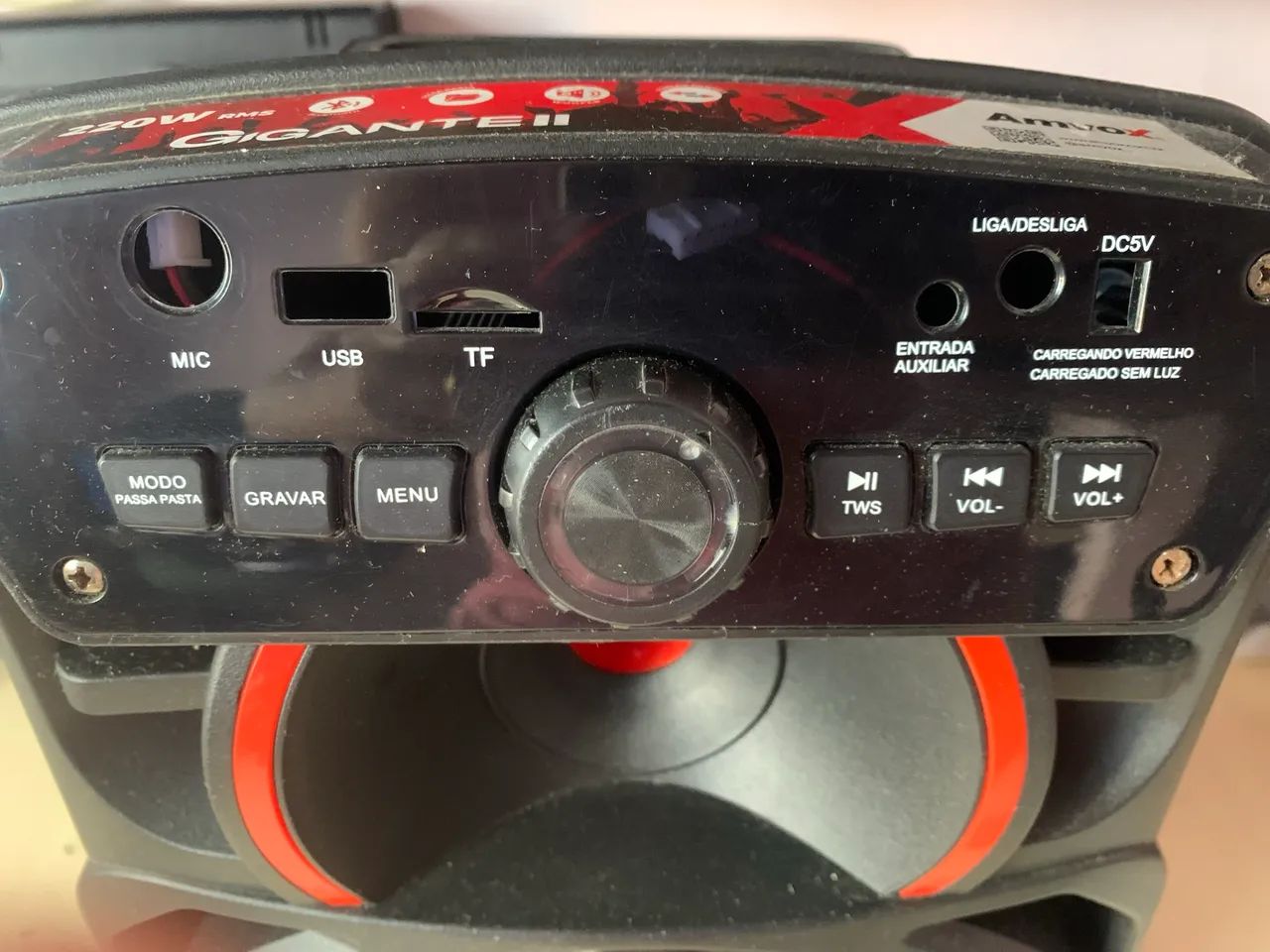 Caixa de som amvox 220w - peças - Foto 2