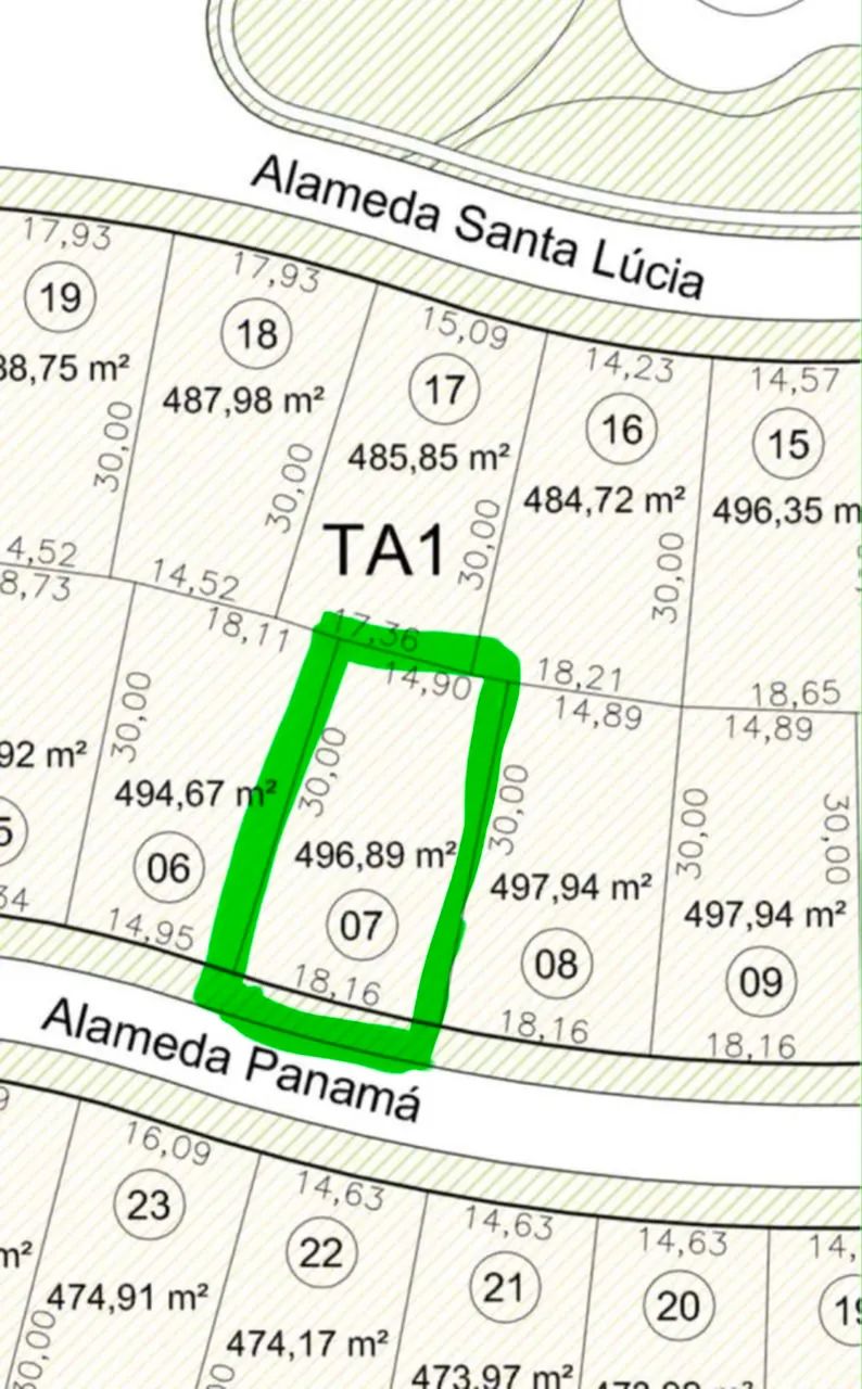 Terreno Alphaville Ceará 2 com 496,89 m², totalmente plano e quitado - Foto 3
