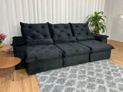 Sofa Retratil 2,70m D33 Molas  - Foto 2