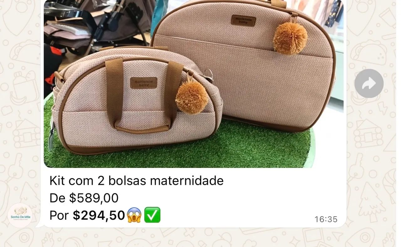 Bolsa de neném nunca usada  - Foto 5