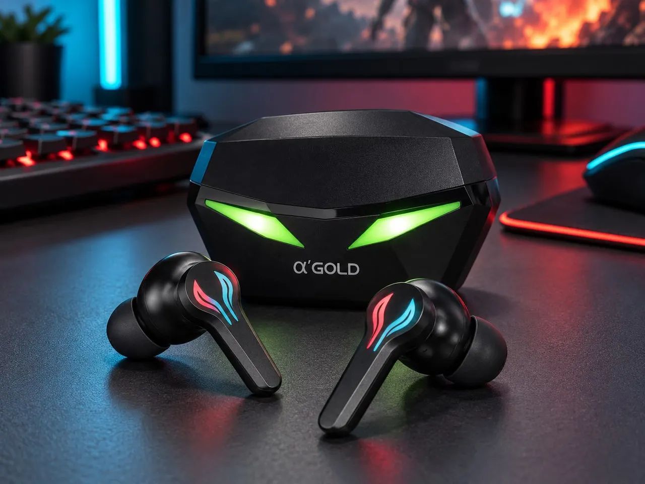 Fone Bluetooth Gamer Gold Plus FN-B25B