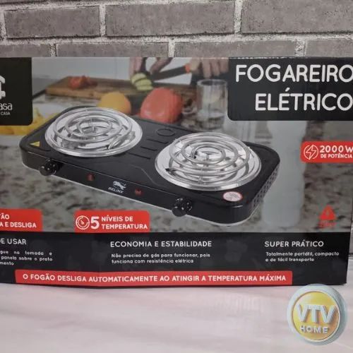 Fogão Elétrico 2 Bocas Ajustável + Entrega Grátis  - Foto 2