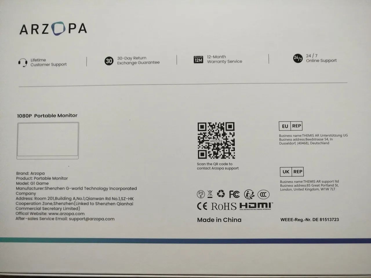 Monitor Portatil Azorpa 16 FullHD IPS - Foto 3