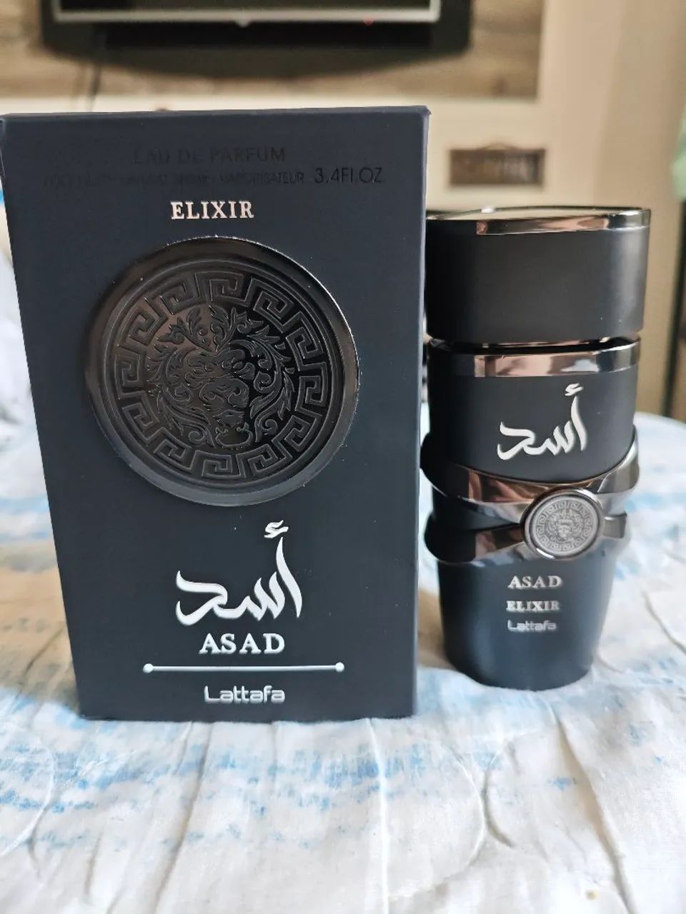 Perfume Masculino Árabe Lattafa Asad Elixir 100 ml Original na Caixa - Foto 3
