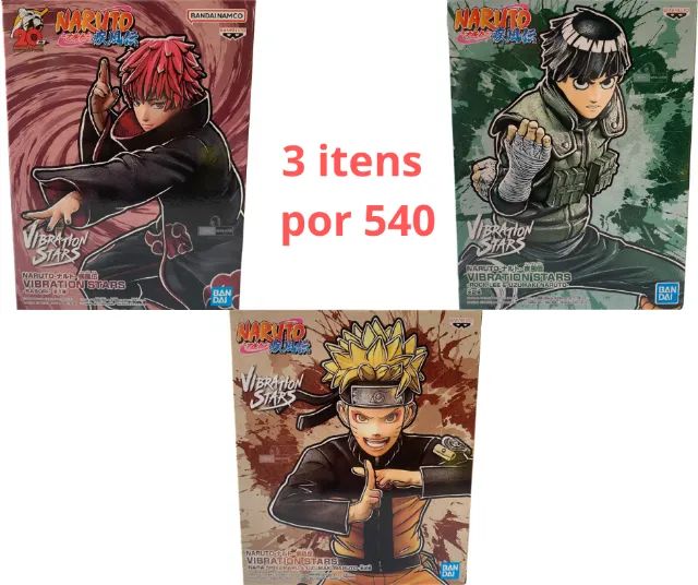 Bonecos NARUTO PROMOÇÃO 3 ITENS 540 - Foto 2