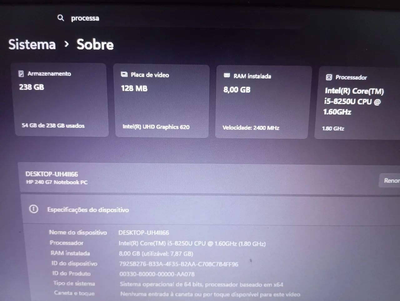 Notebook HP 240G7 - Foto 4
