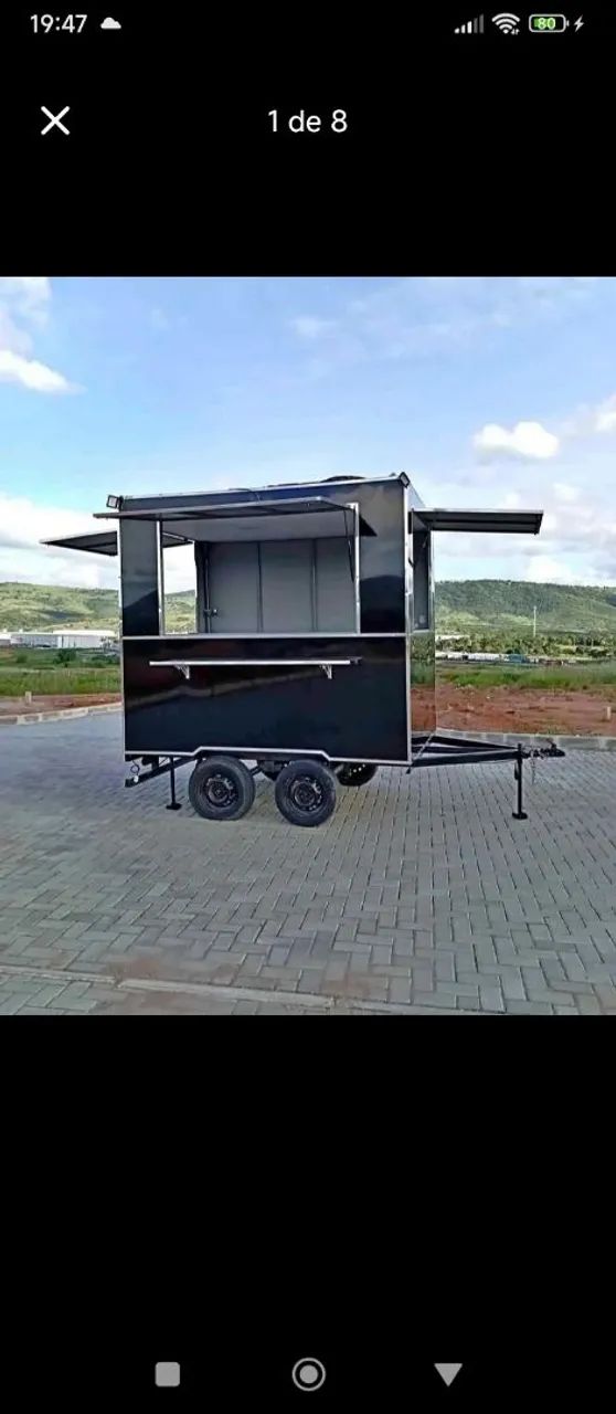 Food trailer fabricação própria, medidas (2.5x1.5) - Foto 2