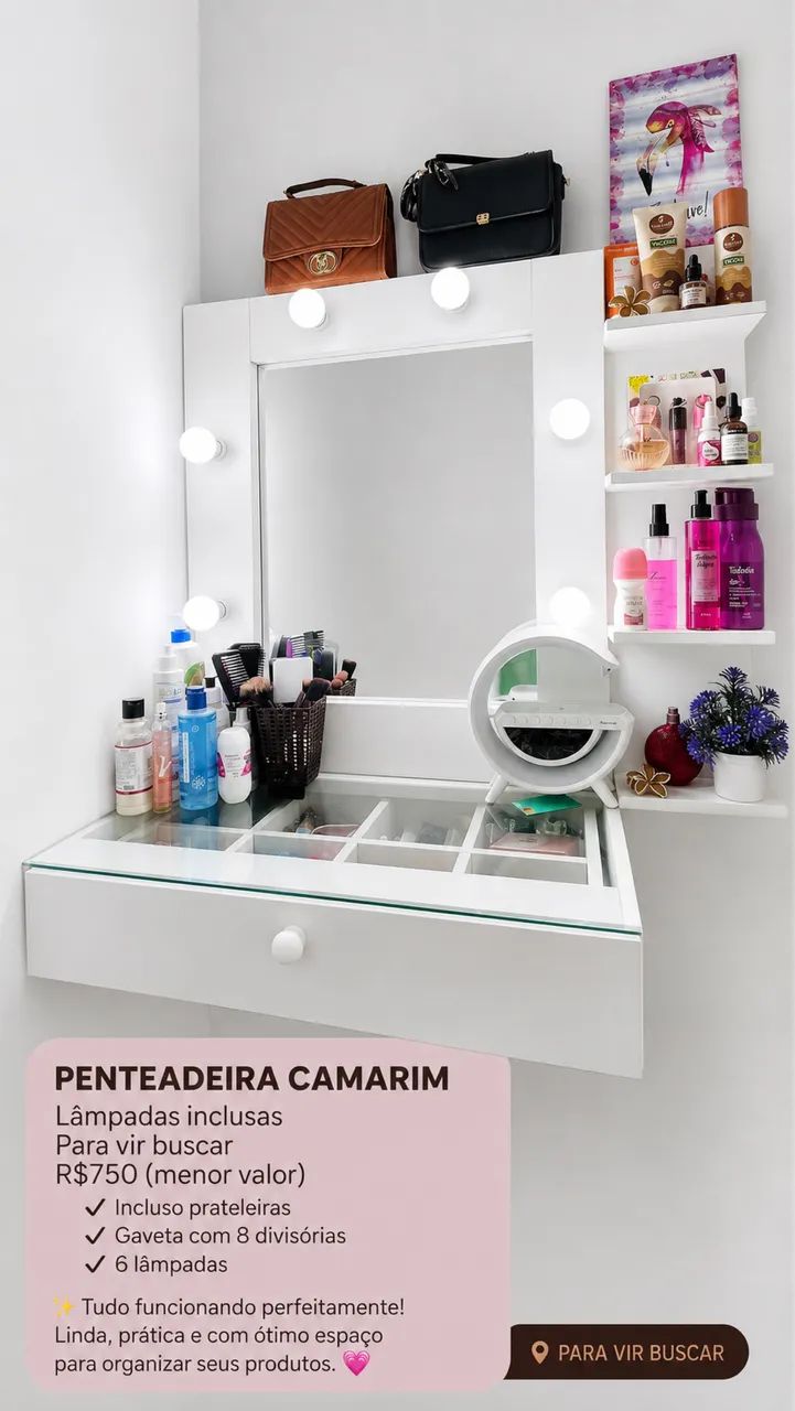 PENTEADEIRA CAMARIM À VENDA  - Foto 2