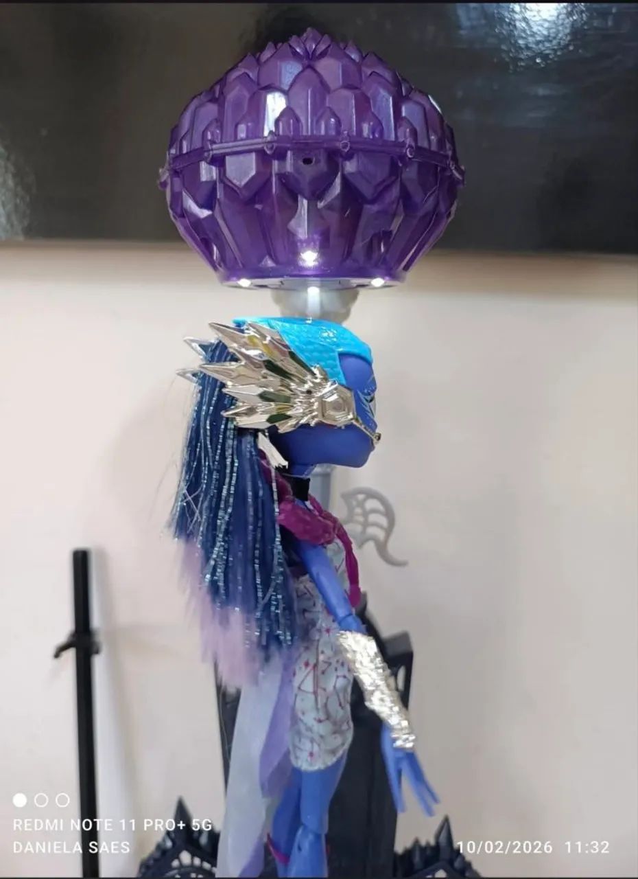 Boneca Monster High Astranova & Floatation Station (2015) azul - completa e funcionando  - Foto 4