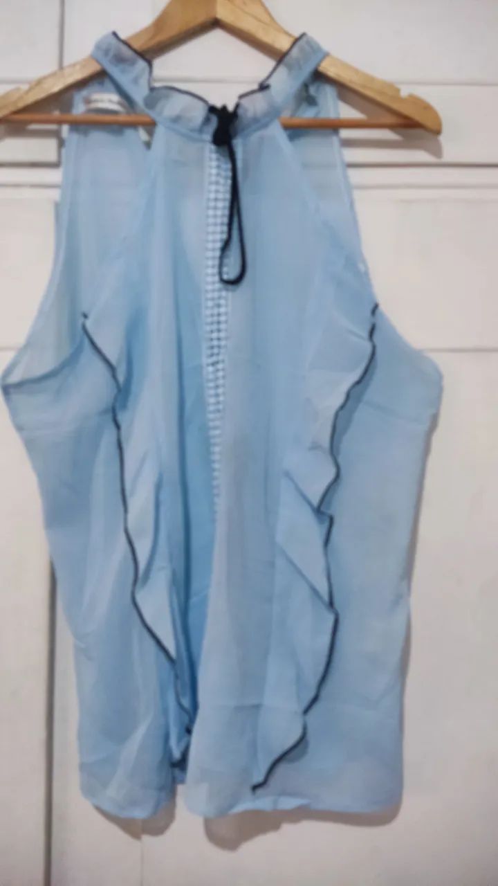 03 Blusas femininas transparente  - Foto 3