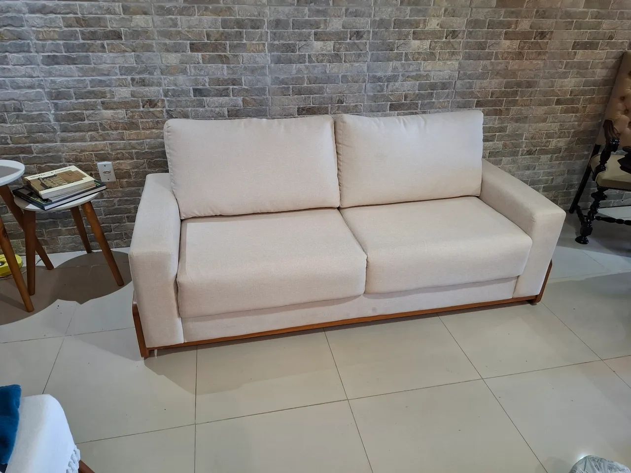 Sofá em linho super novo - Foto 3