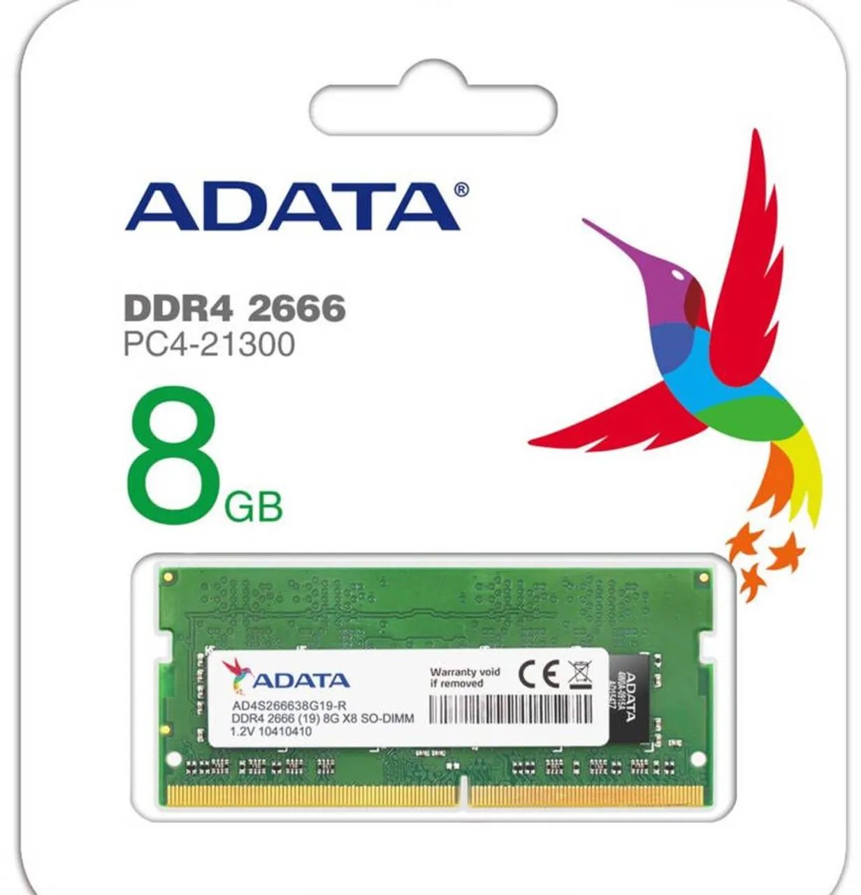 Memória ddr4 8gb 2666mhz notebook 1.2v adata - Memória RAM