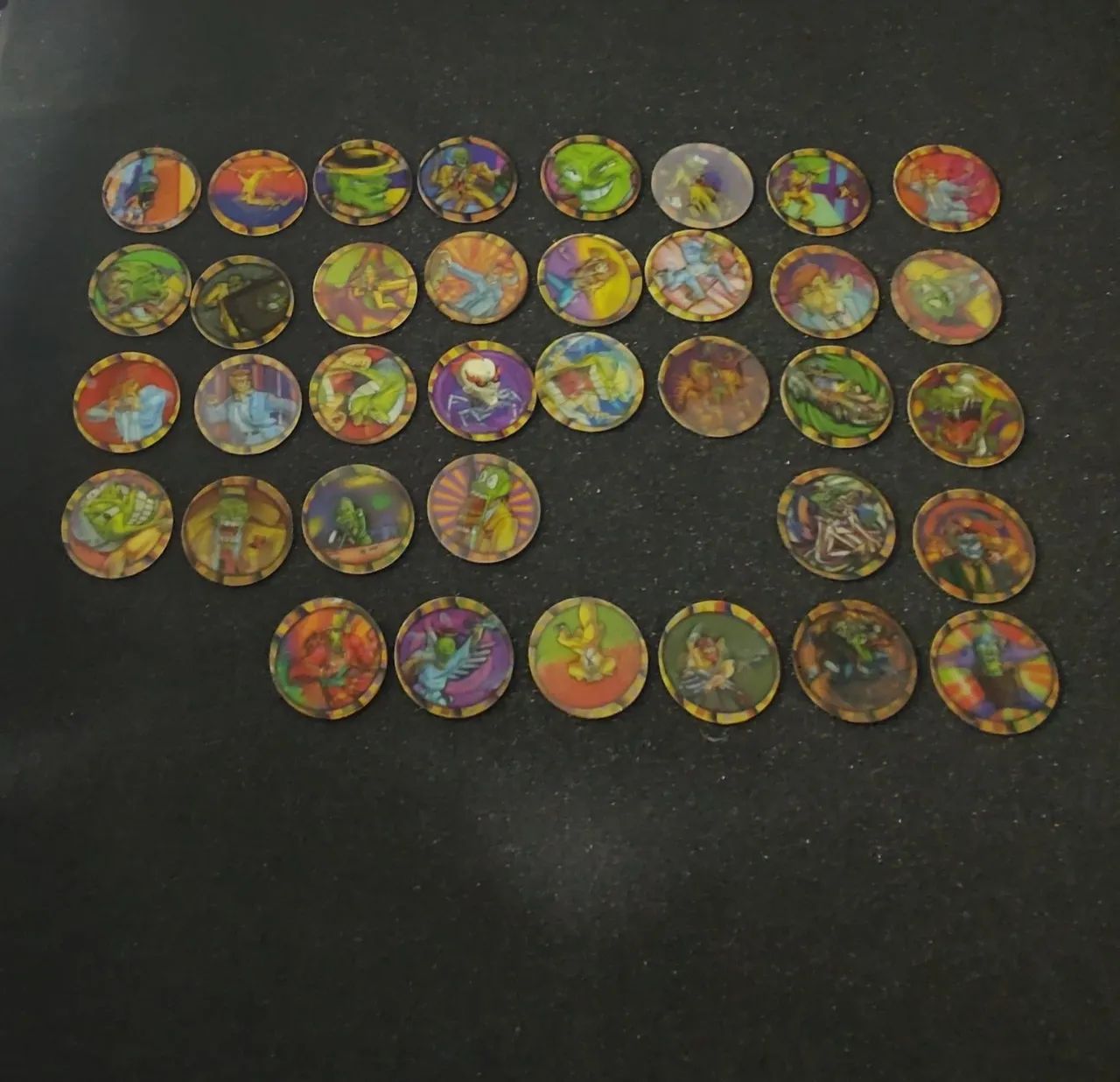 Coleção tazos maskara Elma chips 