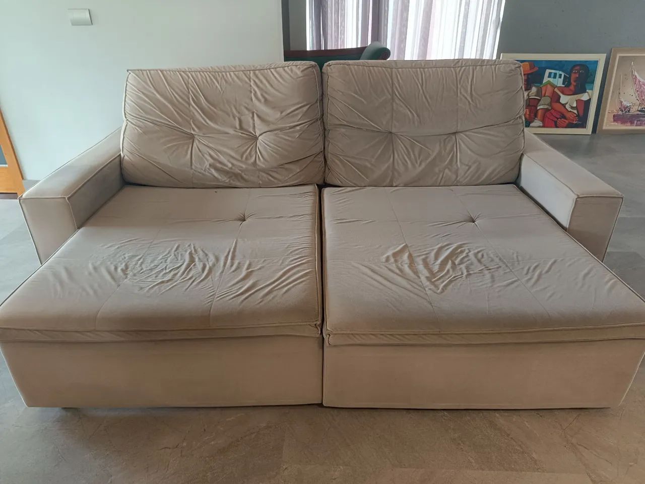 Sofá Retrátil 4 lug - Foto 3