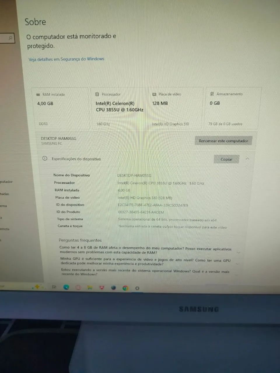 Computador Samsung 65690774275969121