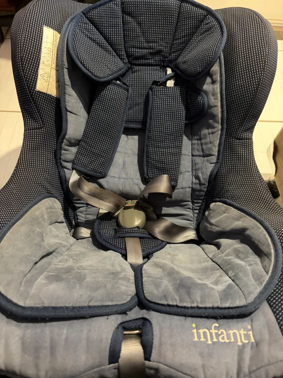 Bebê conforto - Cadeirinha de carro retrátil azul