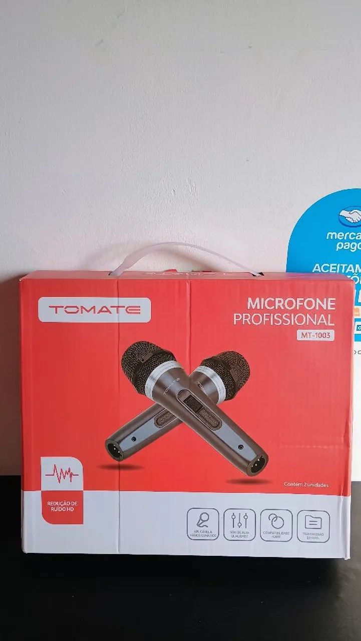 Microfone profissional duplo com fio  / MEGA PROMOÇÃO  - Foto 2
