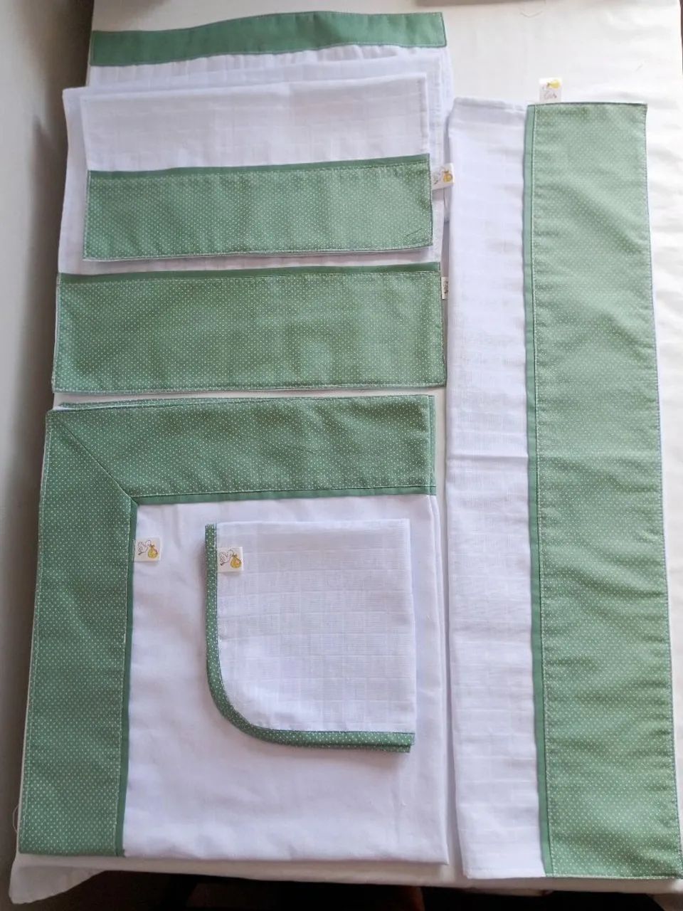 5 peça enxoval de bebê 