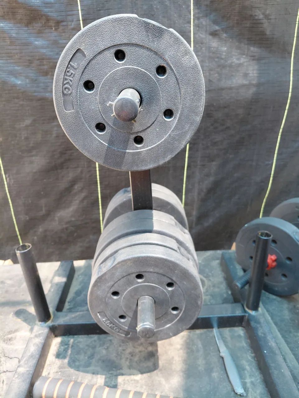 Kit de anilhas com suporte  - Foto 2