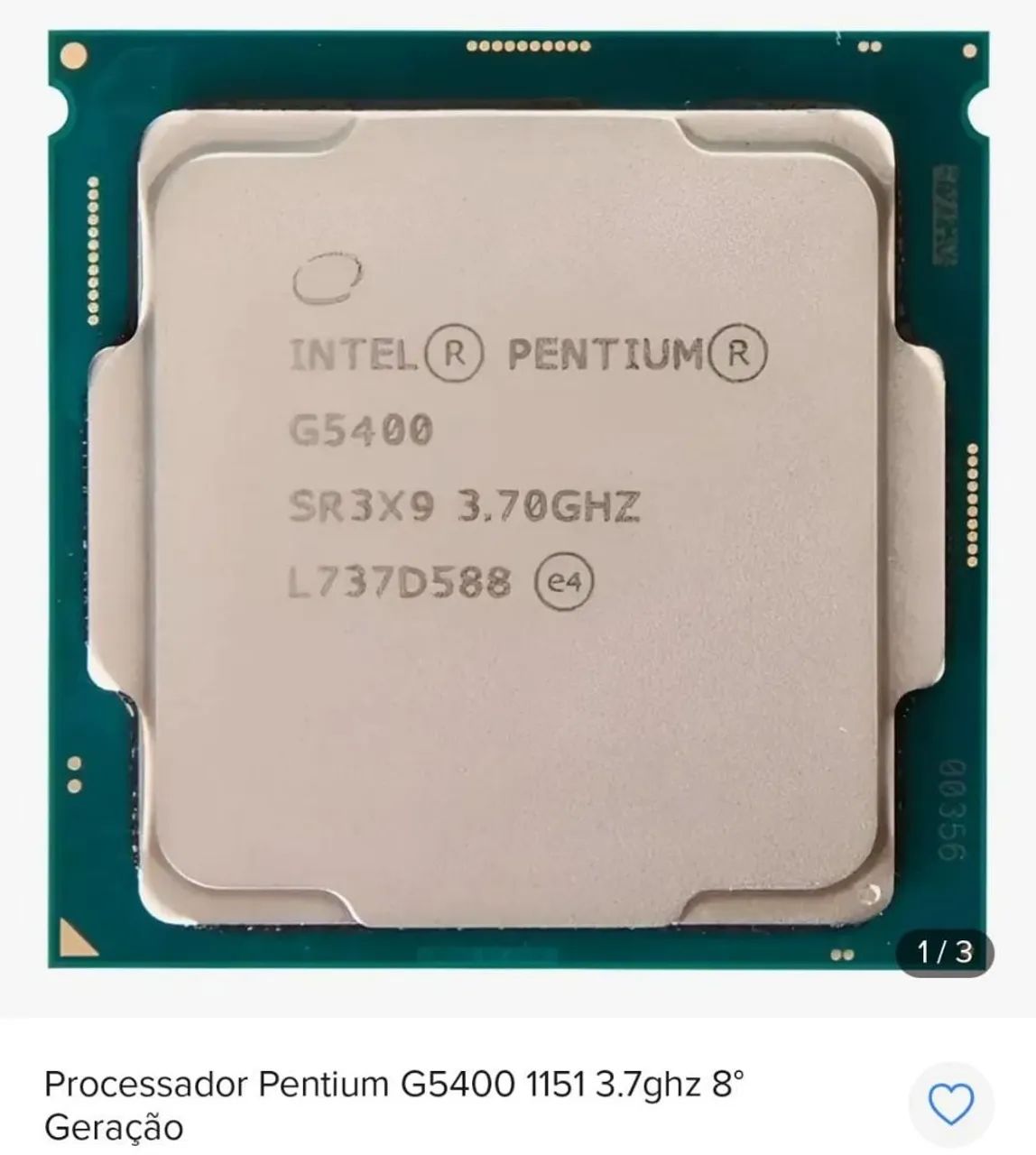 Processador pentium Gold