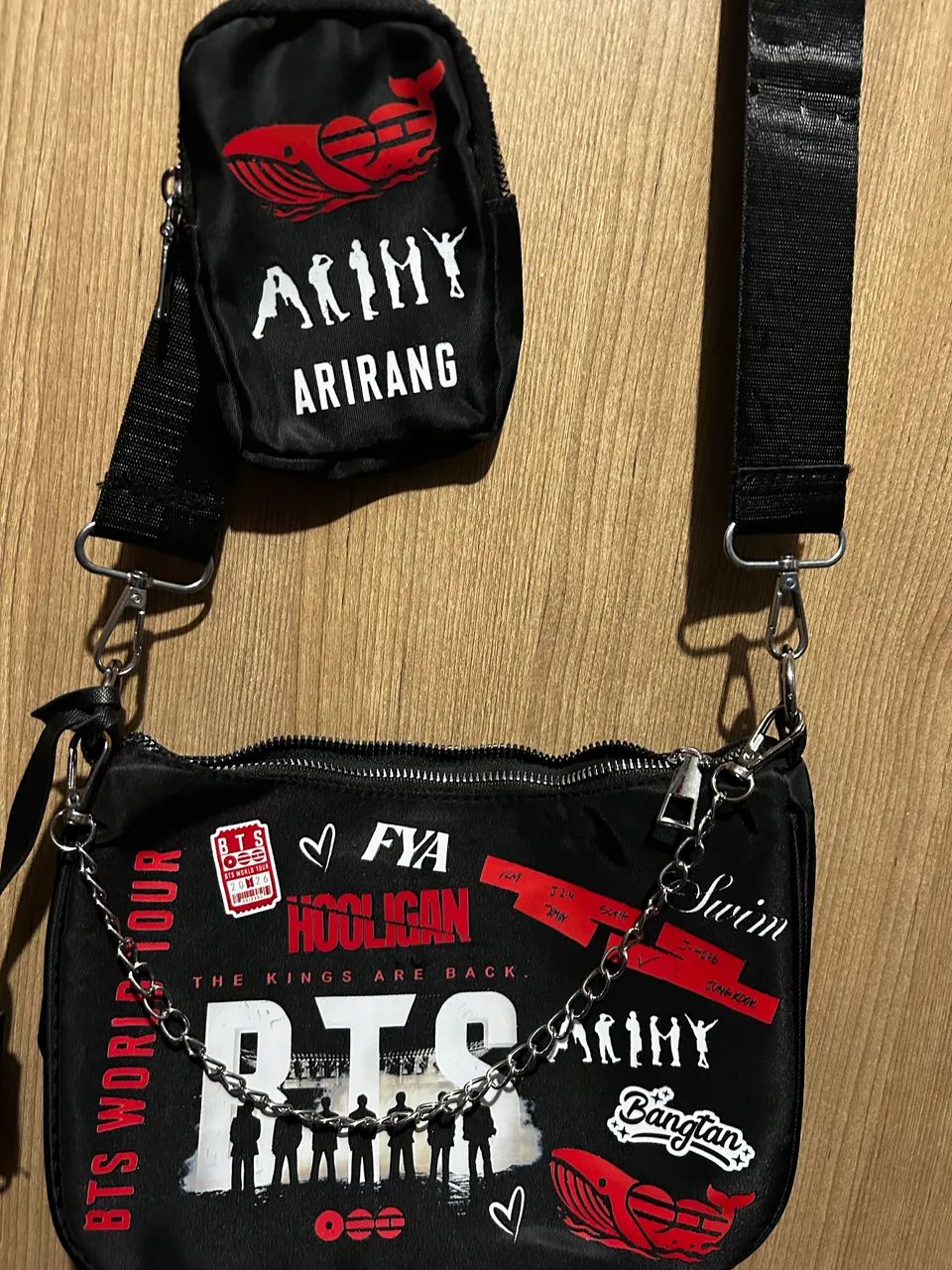 bolsa personalizada BTS preta - Foto 3
