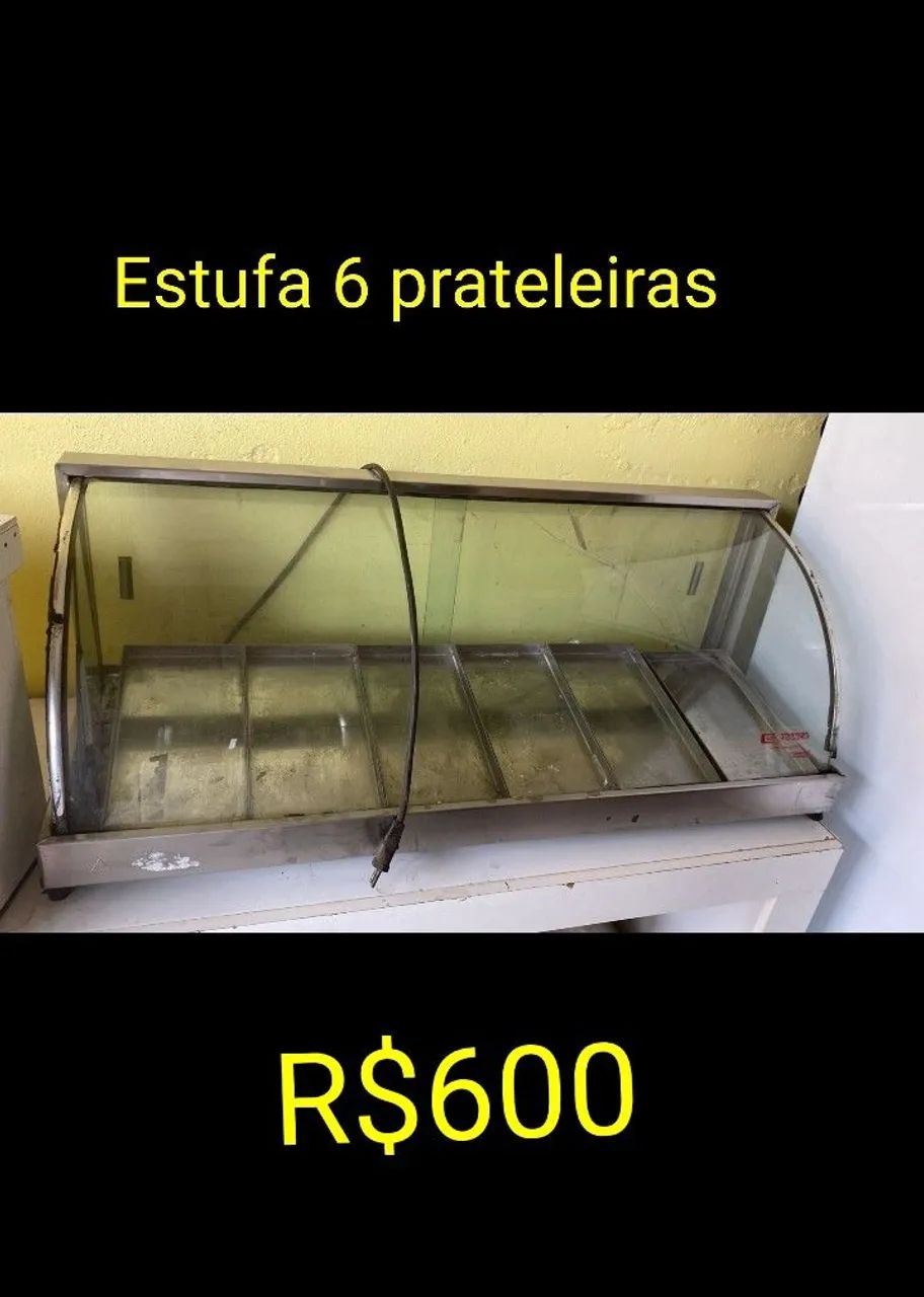 Estufa nova com 6 bandejas 