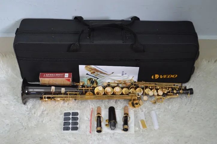 Sax Soprano Reto Vedo VD-ZGHS2 Sib Bemol - Black ((( Novo