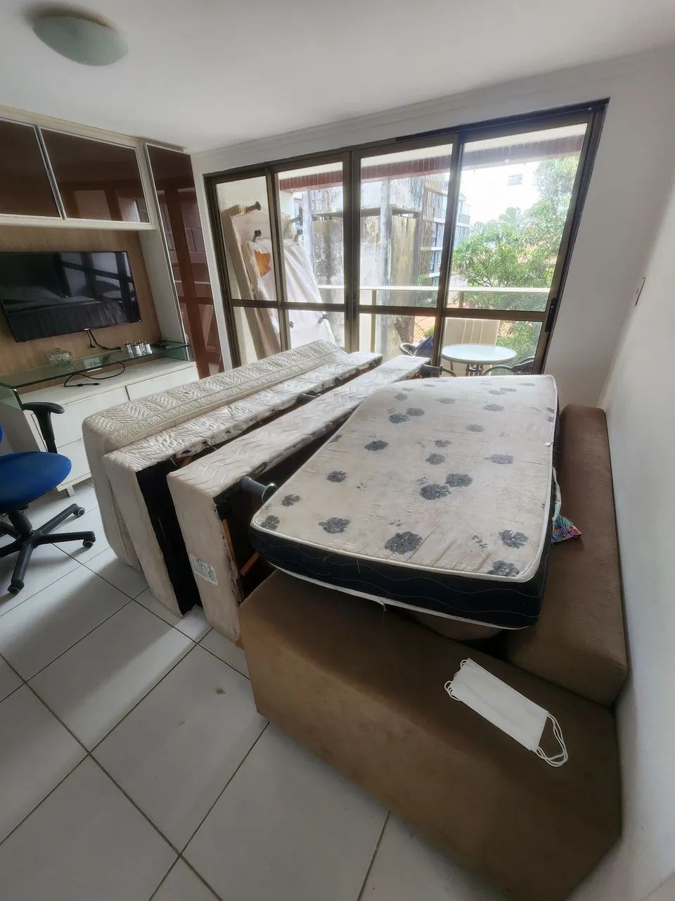 DOAÇÃO cama box solteiro + base box casal + colchão solteiro - RETIRADA RÁPIDA  - Foto 3