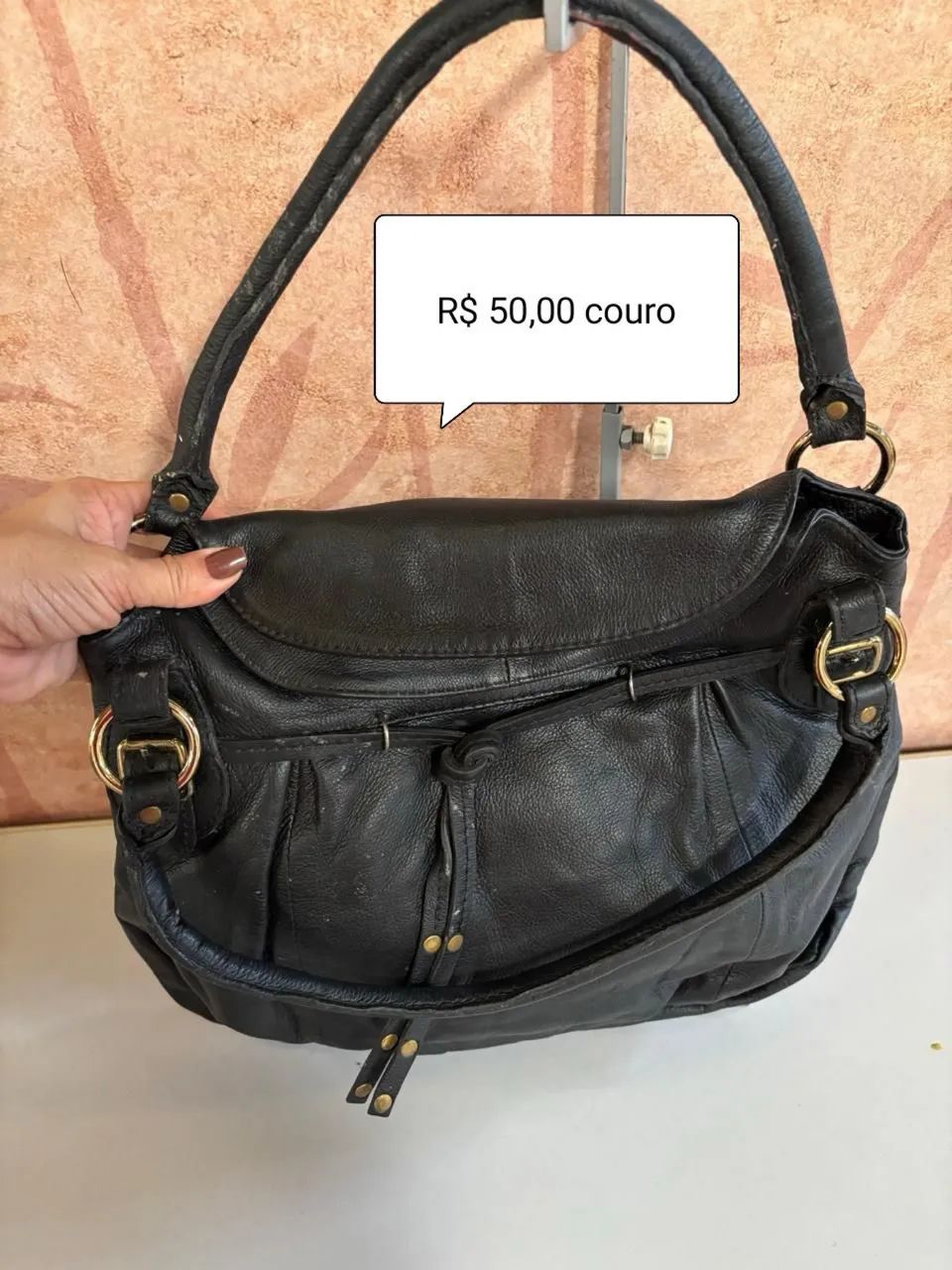 Bolsa de couro legítimo com avaria  - Foto 3
