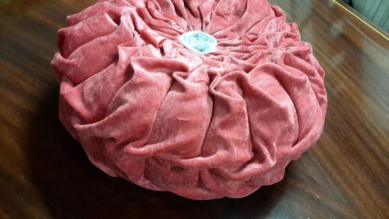 Almofada veludo de seda Rose. - Foto 5