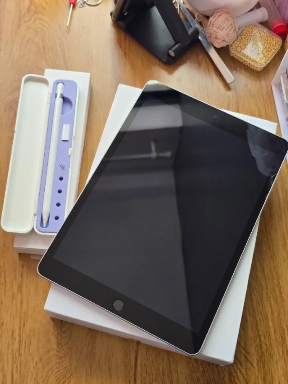 iPad 9 64gb silver + apple pencil original impecável - Celulares e