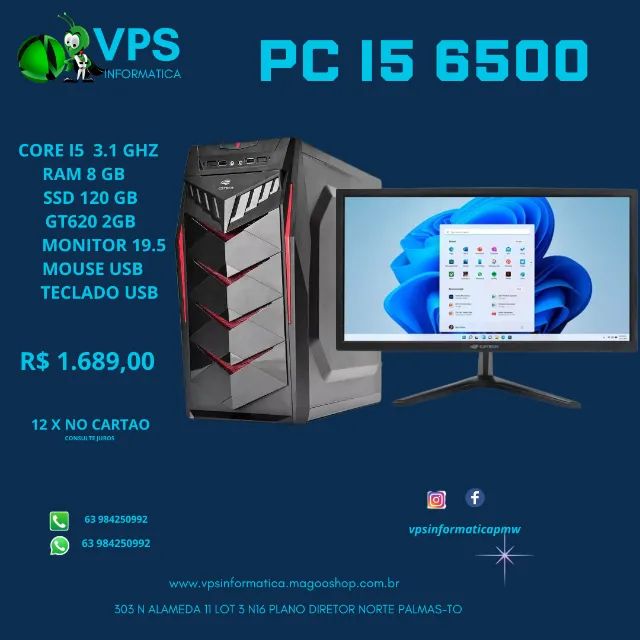 PC I5 6500 COMPLETO-NOVO