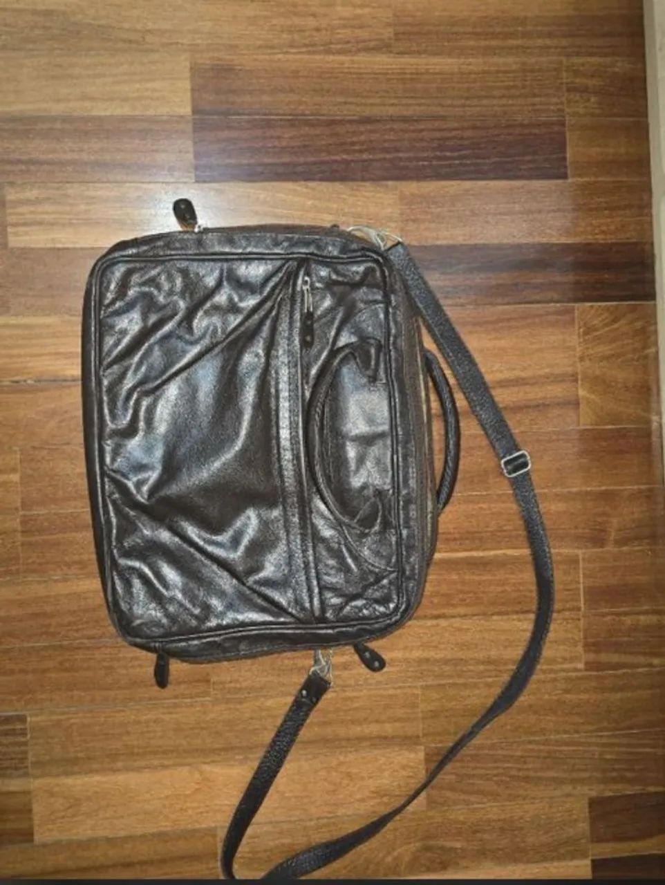 bolsa executiva de couro legítimo marrom - Foto 2