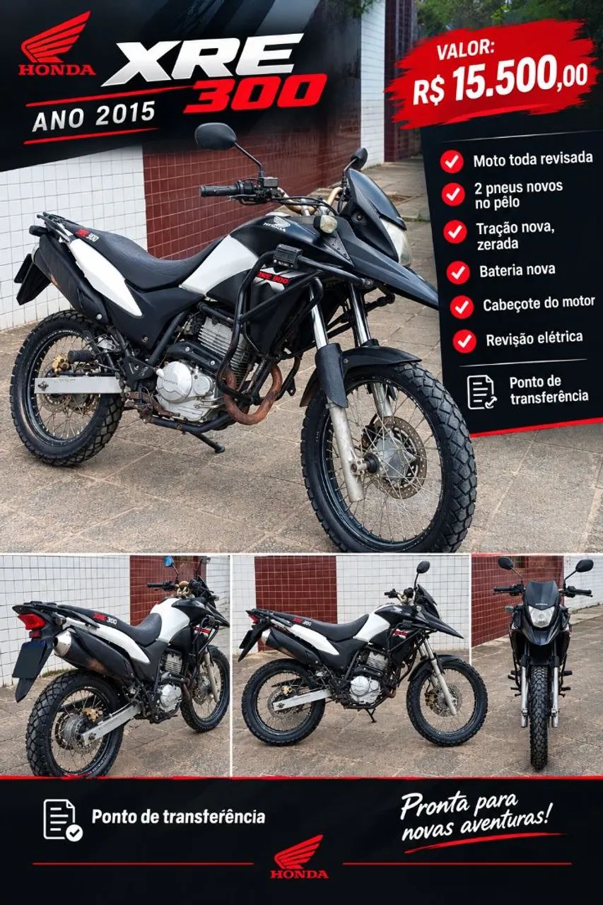 HONDA XRE 2015. EXTRA. 