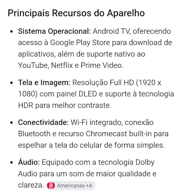 Smart Tv 43' Philco Android Dolby Audio - Foto 3