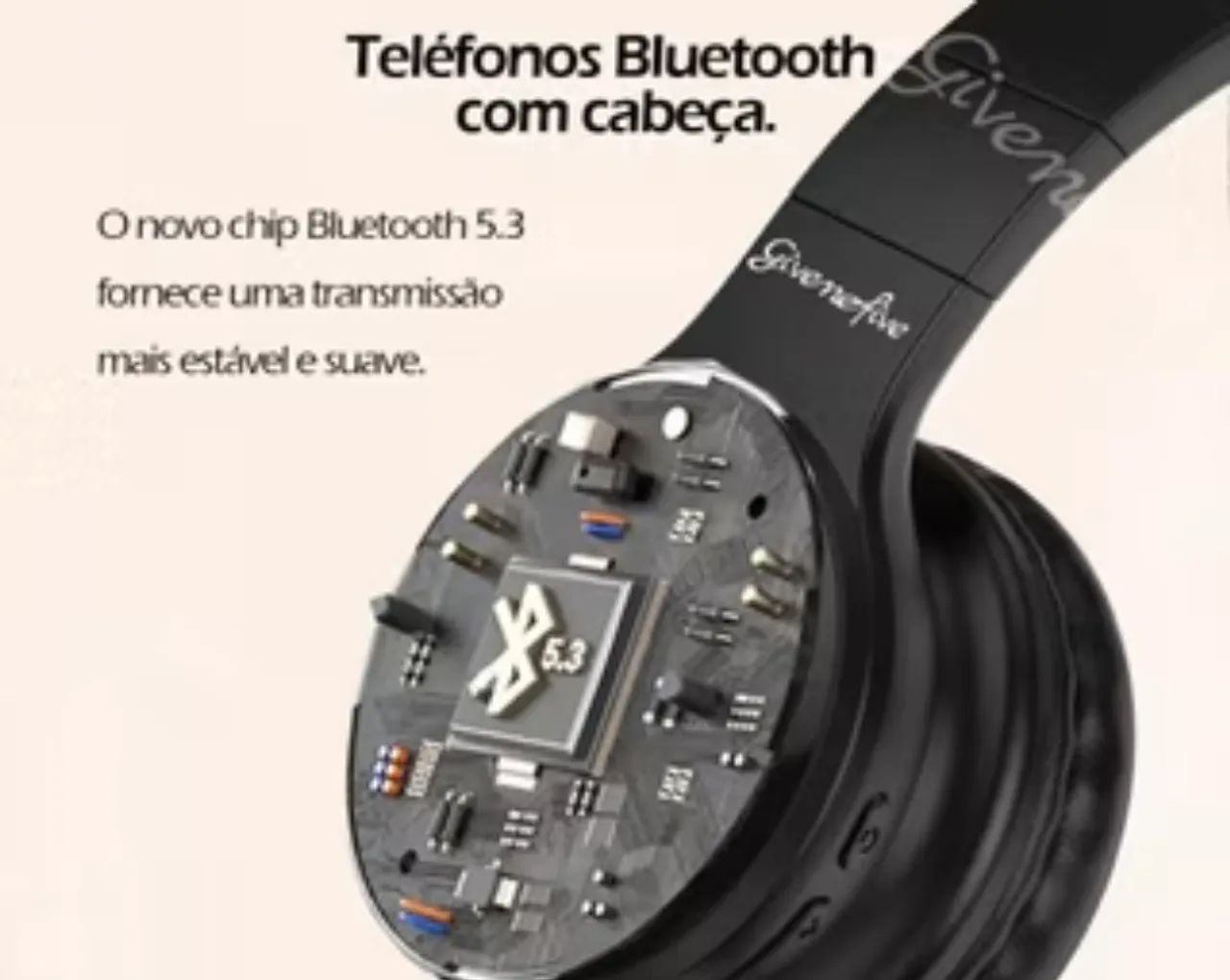Sinta cada batida: O Fone Bluetooth que une design premium e som impecável!! - Foto 2
