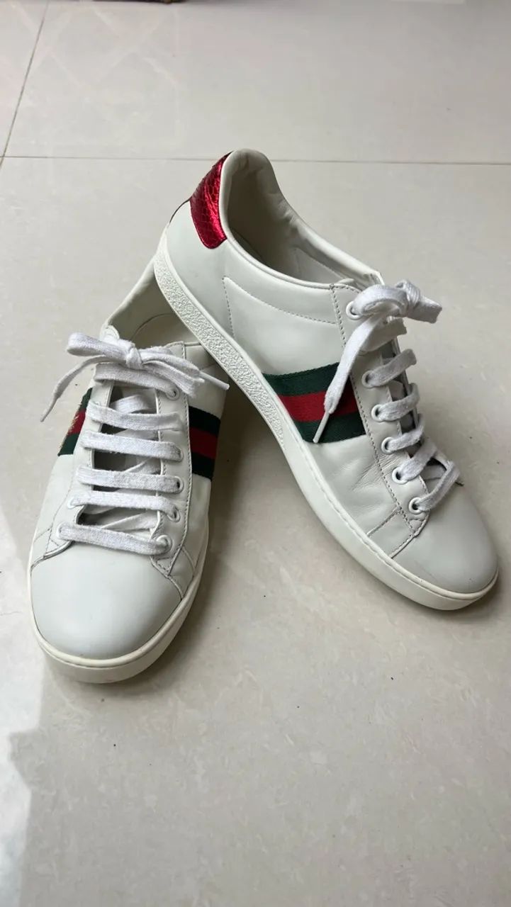 Tenis gucci couro original 39 - Foto 5