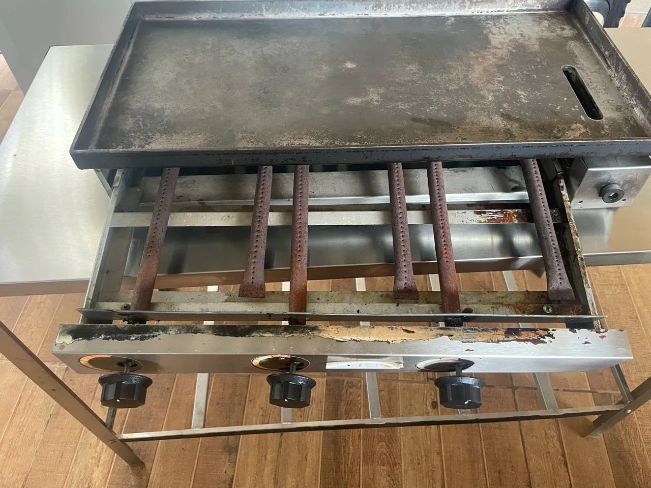 Chapa mas mesa de inox 550 - Foto 2