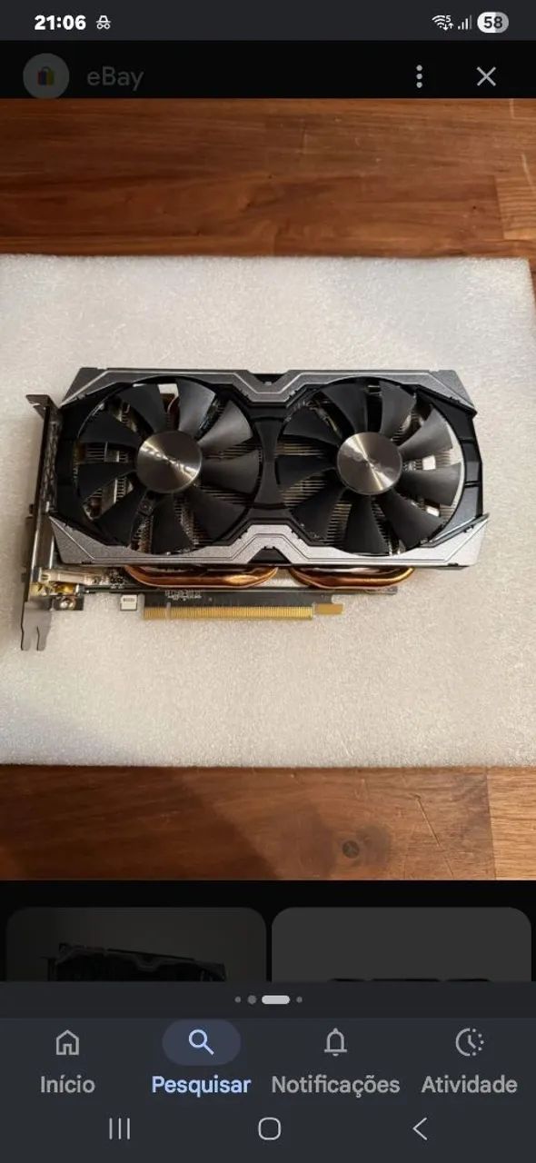 Placa vídeo gtx 1070 8gb 