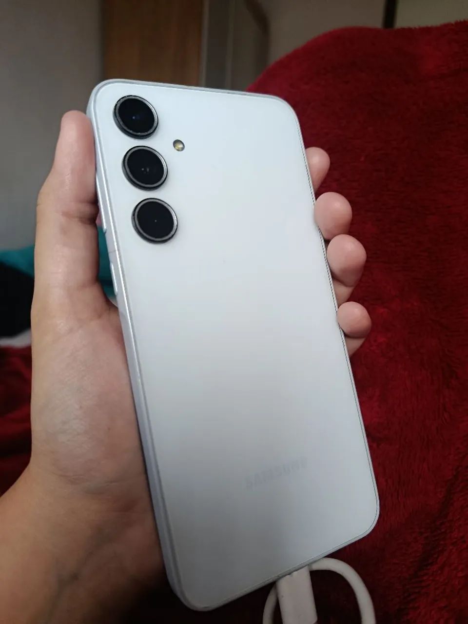 Samsung a35 5g com uma listra verde - Foto 2