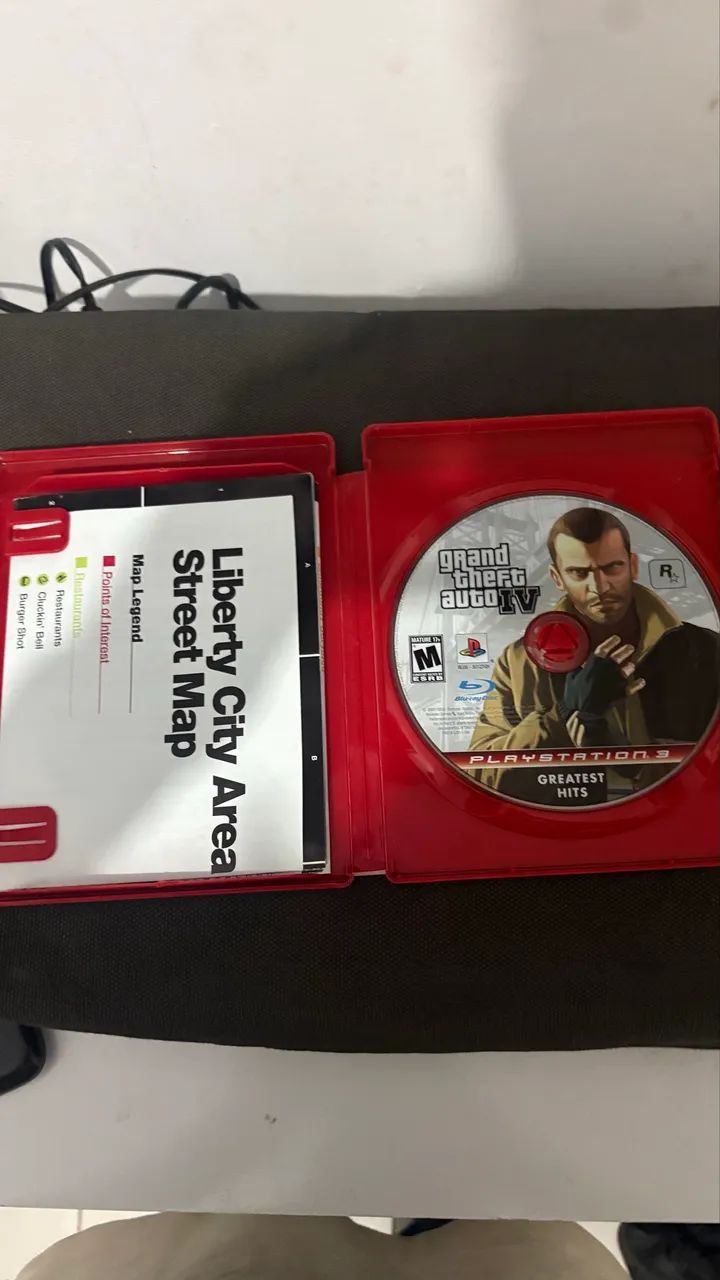 GTA 4 PS3 com mapa 