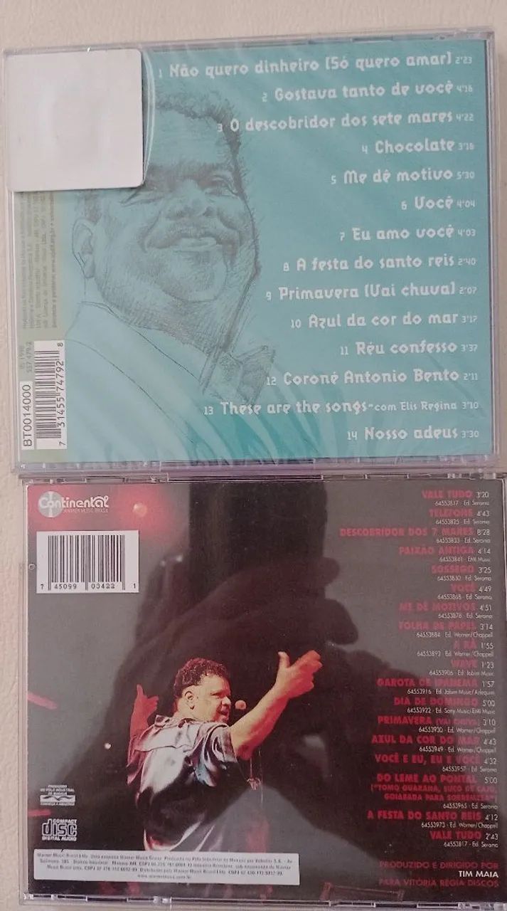 2 CDs Tim Maia (Novos e Originais) - Foto 2